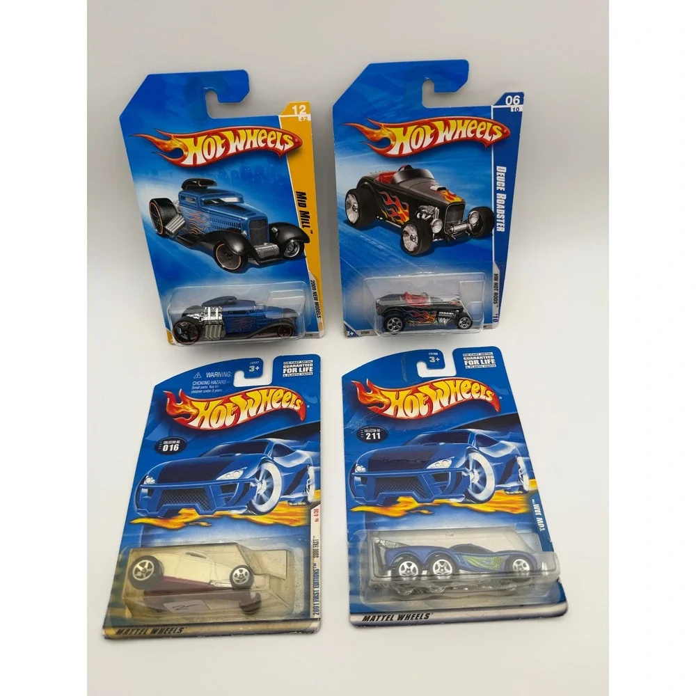 Hot Wheels Lot 4 Deuce Roadster Mid Mill Sooo Fast Tow‎ Jam Diecast Cars